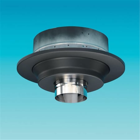 Flowers First Lennox Hearth Products 6SF 6 Inch Secure Temp Finishing Support w/Flue Extension Galvalume 6 Inches FL2848689